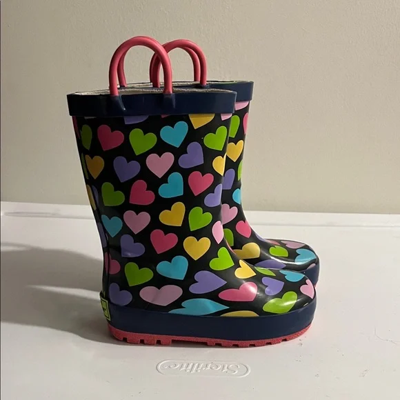 Western Chief Multicolor Heart Rain Boots - Picture 2 of 7